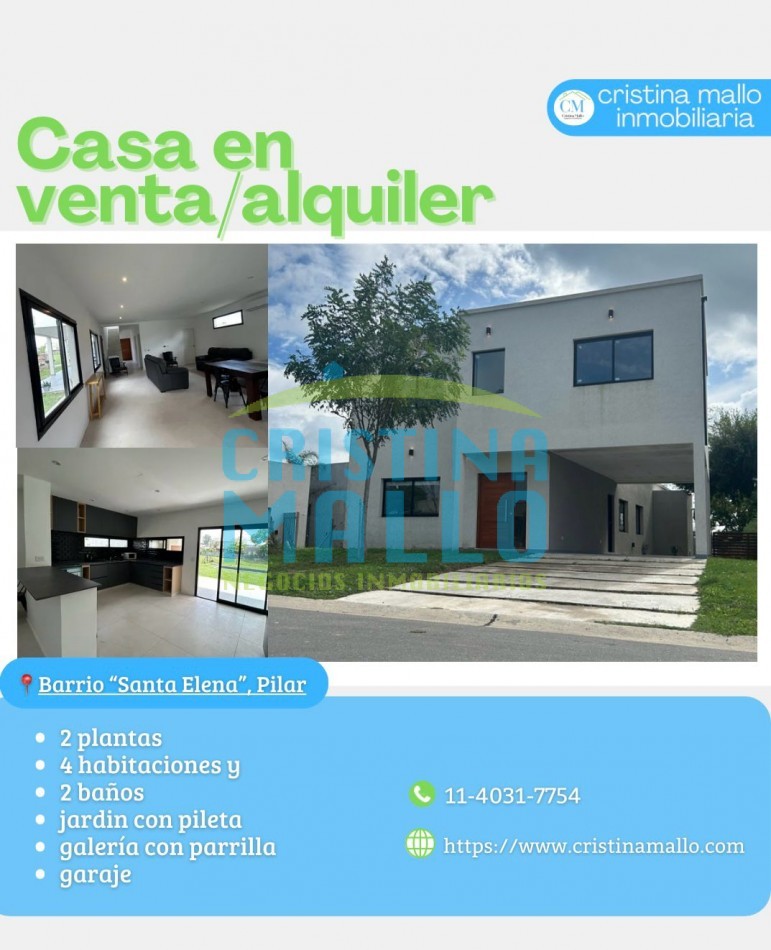 Casa 5 Ambiente "Santa Elena" Pilar del Este